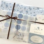 作品romantic blue wrapping set