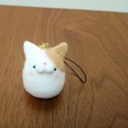 作品【送料無料】羊毛フェルト ねこさんストラップ♪