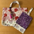 作品⭐︎入園グッズ⭐︎ レッスンbag &シューズ袋　傘とネコ