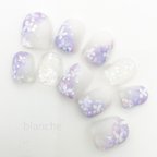 作品期間数量限定★blanche★ジェルネイル★紫陽花ネイル