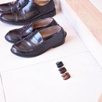 作品【3色から選べる】ミニチュア革靴　コインローファー