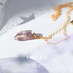 作品【041 Twilight Collection】 ピンクタンザナイト 鉱物原石 14kgf ネックレス 天然石 アクセサリー (No.3439)