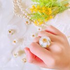 作品 「HANA・IRO』〜春の訪れを待つ冬の妖精〜　花かんざしの💍