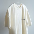 作品【予約販売】ヴィンテージライク半袖Tシャツ / hutte / エクリュ