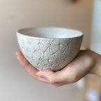 作品【あったか手作り陶器】まあるいボウル  和柄デザイン