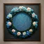作品Blue rose wreath