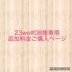 作品23wolf08様専用 追加料金ご購入ページ