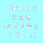 作品ご購入時の注意点