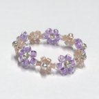 作品beads ring ☽ purple ⑸