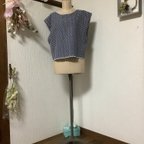 作品刺繍デニム　ベスト💕