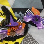 作品いぬ🐶ねこ🐱ペット用ハロウィン帽子、スタイセット🎃🦇🕸