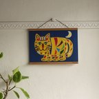 作品【Tapirok】ポスター「トラ猫くんのお月見散歩」