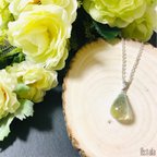 作品しゃぼんのひと雫*シルバー*レジンネックレス