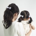 作品親子でおそろい♡petit liberty♡リバティヘアゴム♡Baby♡Kids♡リボンヘアゴムセット