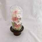 作品【キット】プリザーブドフラワーで作るガラスドームの仏花