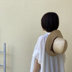 作品「風に飛ばされにくい」ふたこぶ木型で作ったシゾールハット