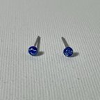 作品 【セール】3mm ステンレスピアス　青白雲①