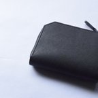 作品[受注生産品] No.011V [L-Zipper Half Wallet] regular 黒(BLACK)