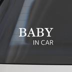 作品【綺麗に剥がせる】 BABY IN CAR カッティングステッカー シール シンプル ベビー 赤ちゃん 3色展開