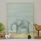 作品[🐘ふわふわ象さんが空想中🌠] ボローニャ国際絵本原画展 入選作品です！　