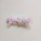 作品リボンフラワーのふっくら桜 ヘアクリップ