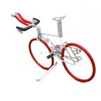 作品【トライアスロンバイク】海外サイクリストに人気の針金自転車、ワイヤーアート Bk-Red-Red