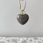 作品heart initial charm