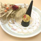 作品イエローカラー　お花のフリーリング🌼