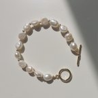 作品freshwater pearl mantel bracelet RB019