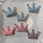 作品【171】new♡王冠ふわふわパーツ♡6pcsセット