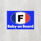 作品Fフランス＊ビークルID【Baby on Board】マグネット仕様