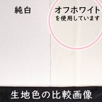 作品半襟生地の色はオフホワイト！説明画像