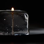 作品square ice candle - 氷の様に冷たいクリアな美しさを。 -