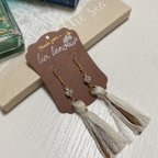 作品handmade♡フリンジ✖️フェザー  ピアス