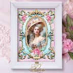 作品マリーアントワネット額付アートプリント★ロココ帽子★ロココ・ヴィクトリアン Marie Antoinette Art Print