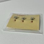 作品 【セール】2mm ステンレスピアス　ピンクラメ