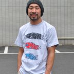 作品こいのぼりメンズＴシャツ S M L XL ☆親子でお揃いコーデもできます☆こどもの日☆