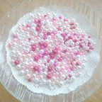 作品穴なしパール15g  /  苺ショートケーキ mix