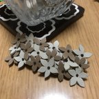 作品☆本革☆お花のバレッタ