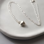 作品カレンシルバー♡ハートネックレス　silver シルバーアクセサリー