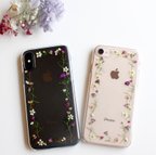 作品ボタニカルフレームiPhoneケース〈iPhone12.12pro.12mini.iPhone11.11Pro.iPhoneXR.iPhoneXS/X.iPhone8/7/SE2.6s/6〉