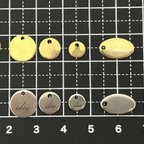 作品10個 ブランド ロゴ チャーム プレート タグ
