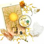 作品【𝐏𝐑𝐎𝐒𝐏𝐄𝐑𝐈𝐓𝐘】RITUAL INTENTION CRYSTALS+BOTANICALS SOY TEA-LIGHTS/アロマソイワックスキャンドル