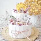 作品クレイケーキ　飾り付き　ウェルカムスペース　ピンクメイン　イミテーションケーキ　誕生日