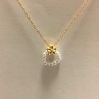 作品★特価セール★　♯　パールのリングとお花のネックレス　♯　500→300