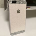 作品ラインストーンデコ☆iPhoneケース