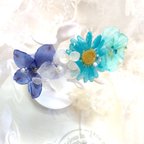 作品✳︎something blue✳︎青いお花のバレッタ✳︎