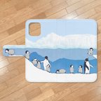 作品ペンギンさんのかわいい遠足♪ iPhone 手帳型 スマホケース