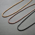 作品【オプション確認用】ネックレスデザイン手編み紐