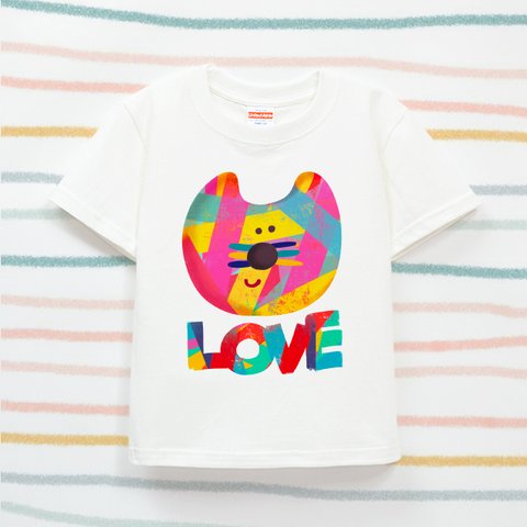 KIDS キッズ Tシャツ（LOVE CATS ）